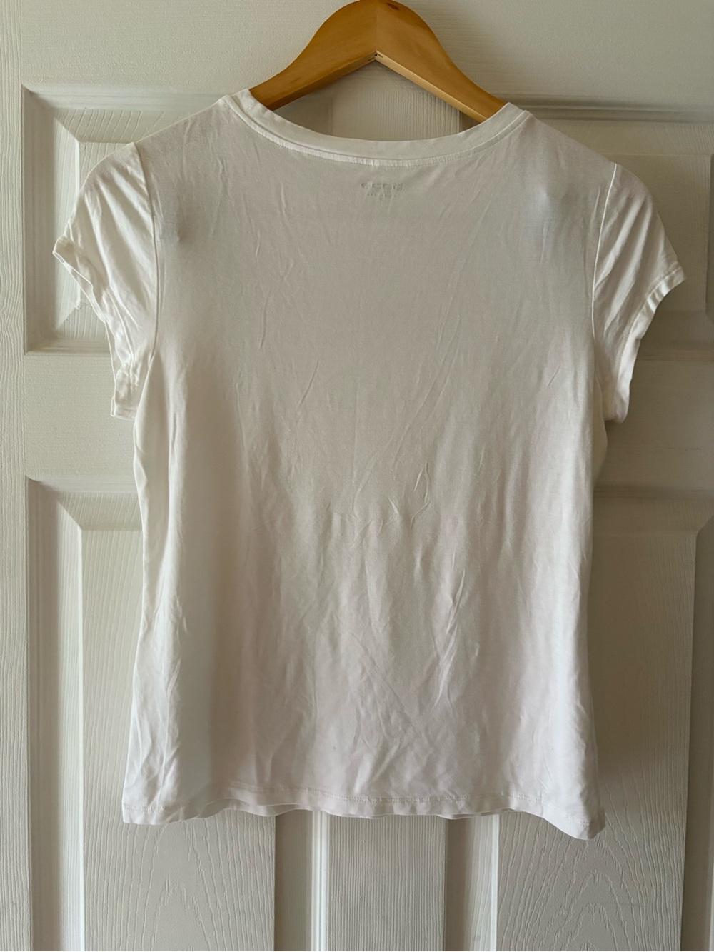 bebe White Rhinestone Logo Tee - Picture 2 of 3